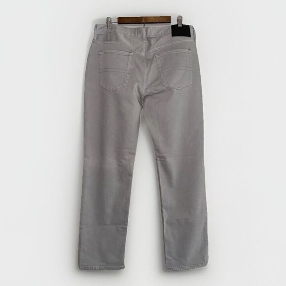 Five Four Gray Jeans Fenton Relaxed  Straight Mens 33x32 Casual Stretch Denim - Picture 2 of 16